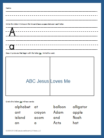 Letter Worksheet